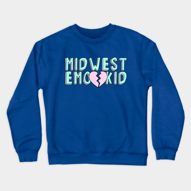 Midwest Emo Kid Crewneck Sweatshirt by lilmousepunk